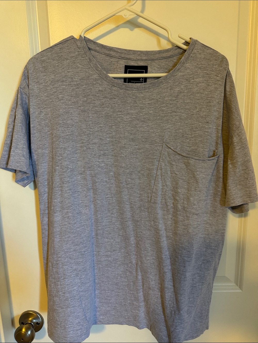Women Grey Pocket T-Shirt